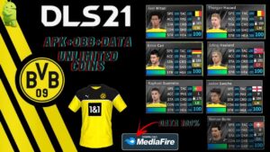 DLS 21 APK Borussia Dortmund Hack Profile Data Download