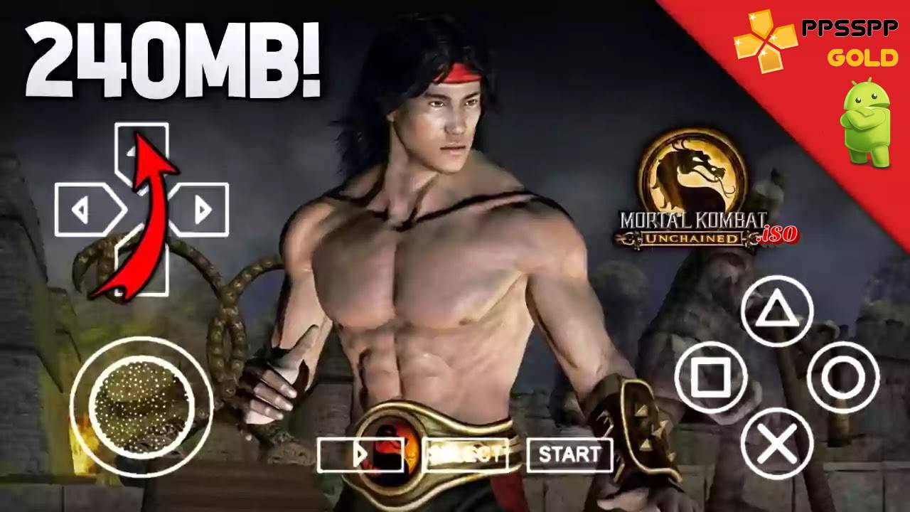 Mortal Kombat Unchained PPSSPP ISO Android Download