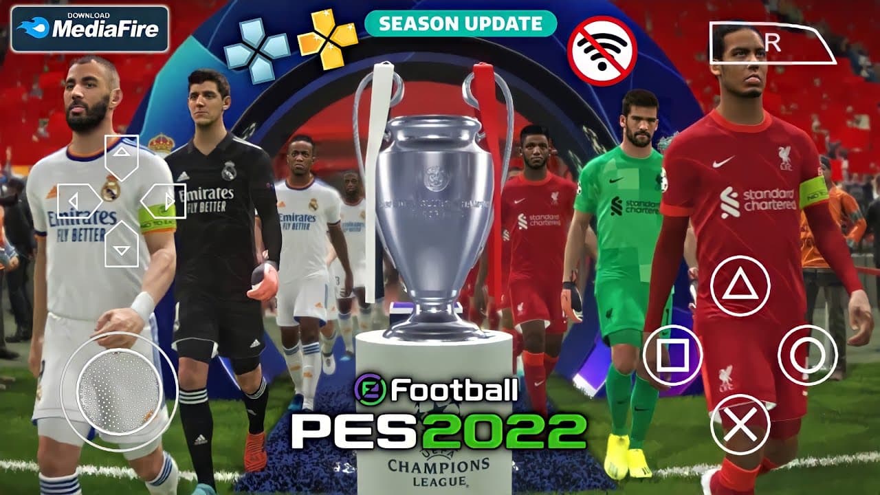 eFootball PES 2022 PPSSPP Android Offline Kits 2023 Download