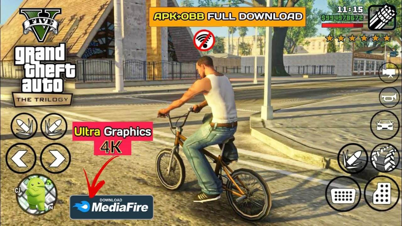 GTA San Andreas Mod GTA 5 APK Data Download