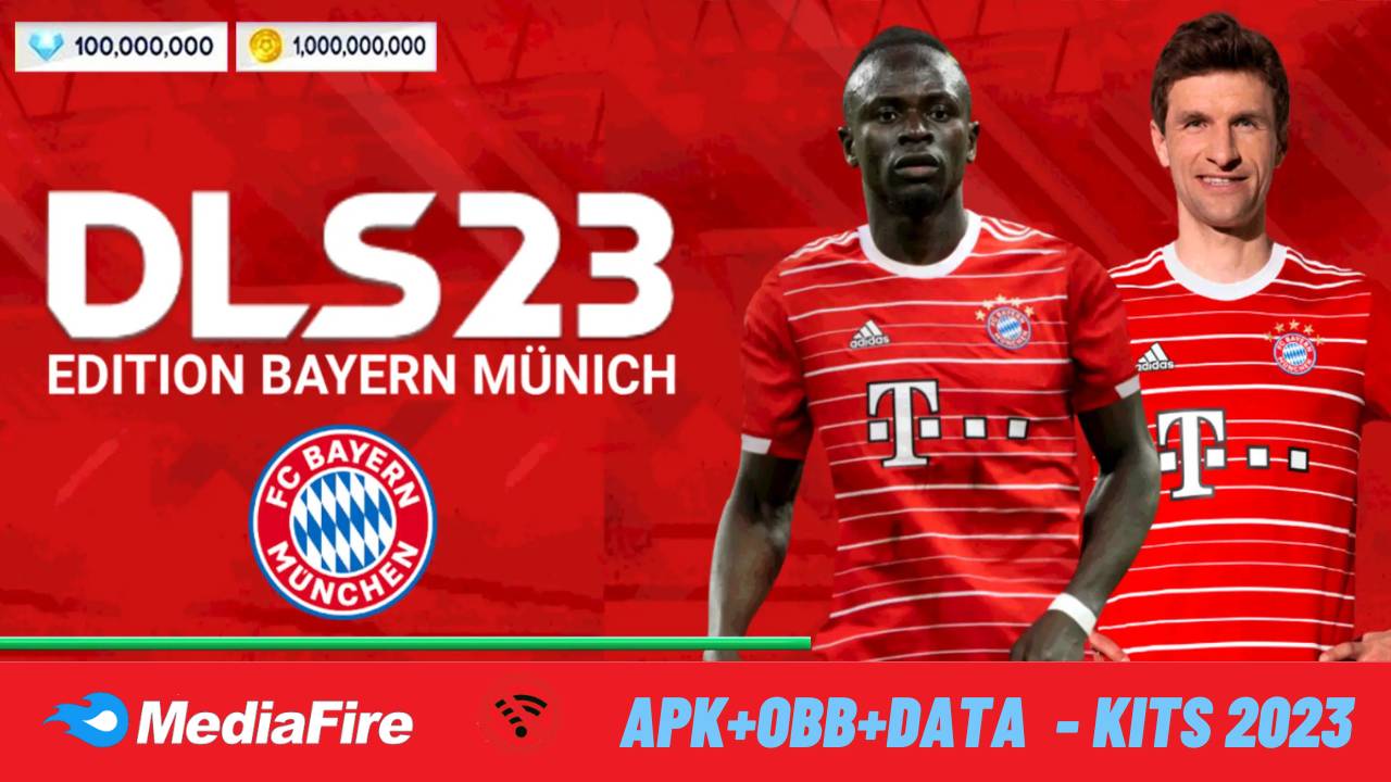 DLS 23 APK+OBB+DATA Bayern Edition Kits 2023 Download