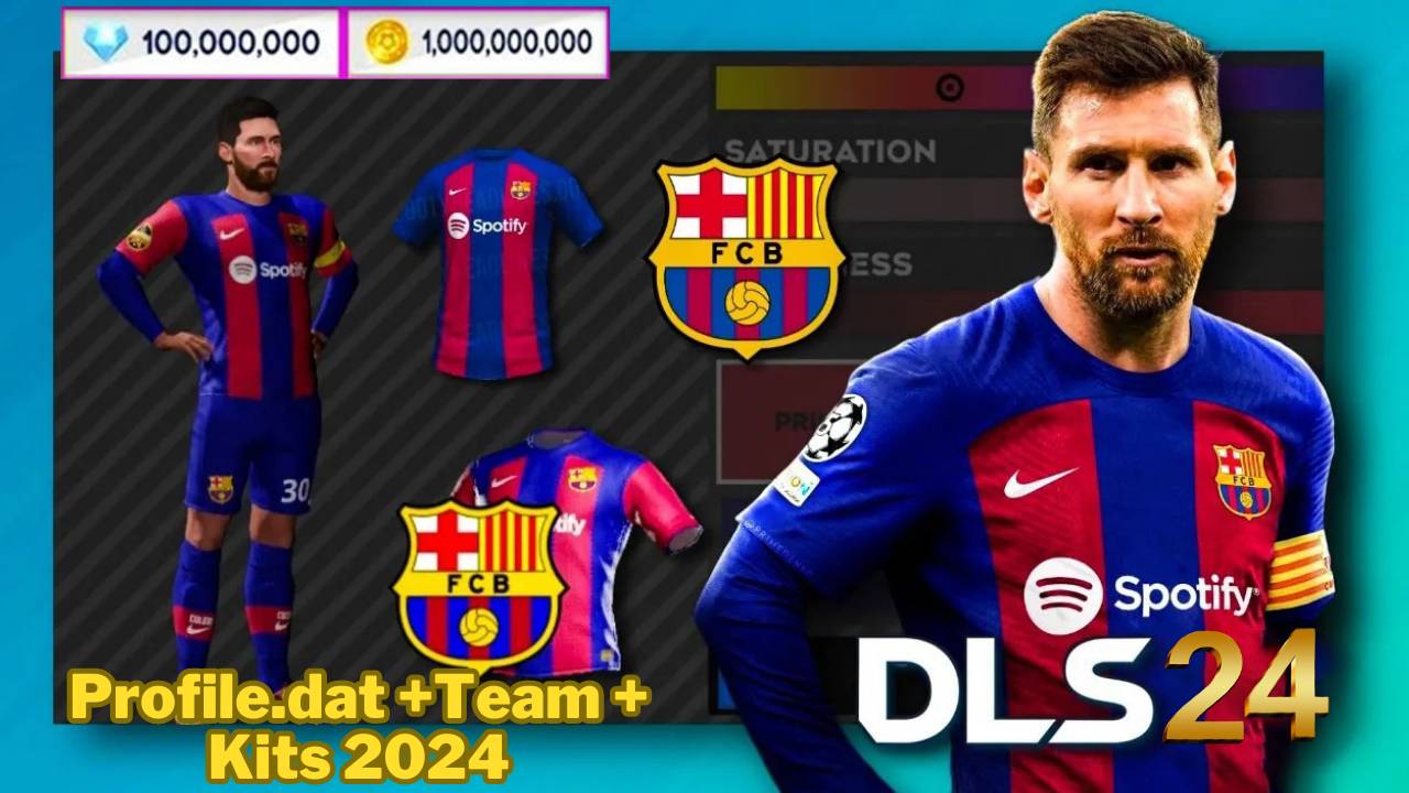 DLS 24 APK Profile dat Barcelona Kits 2024 Download